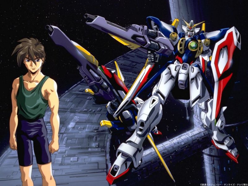 gundam wing zero wallpaper. Heero with Wing Zero.